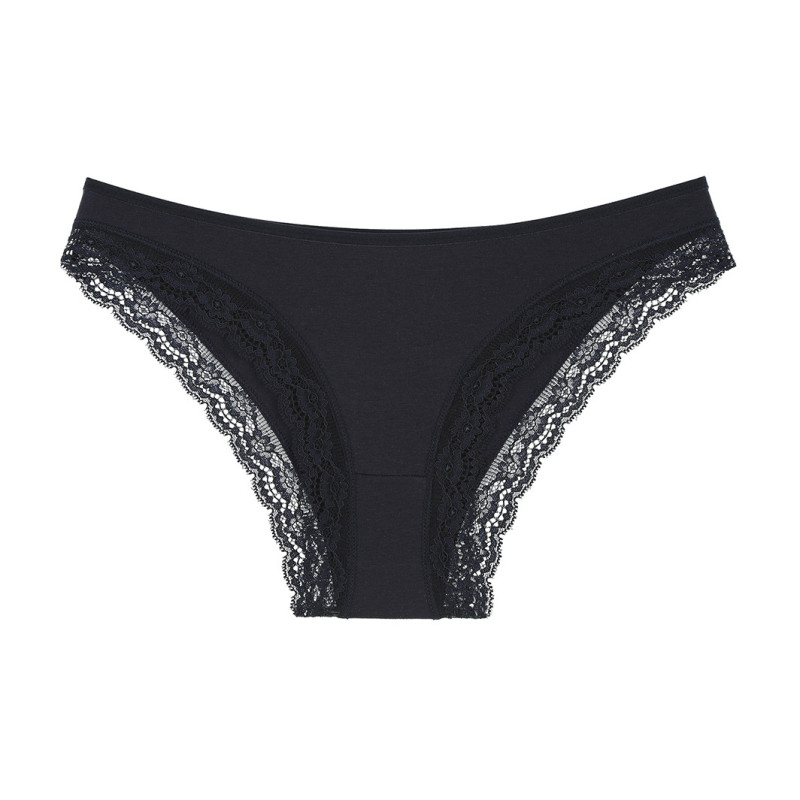 Труси сліпи жіночі однотонні з мереживом Donella L