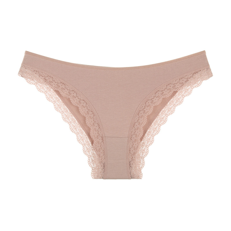 Труси сліпи жіночі однотонні з мереживом Donella XL