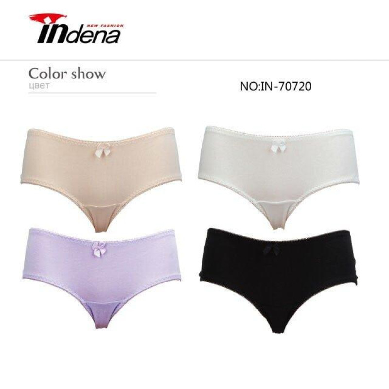 Бавовняні жіночі труси з мереживом ззаду Indena 2XL