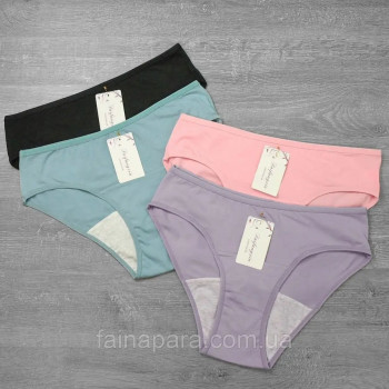 Жіночі бавовняні труси для критичних днів LuLoLa XL, Чорний