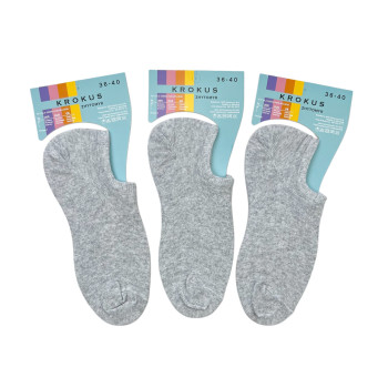 Сліди бавовняні жіночі Krokus (світло-сірий)