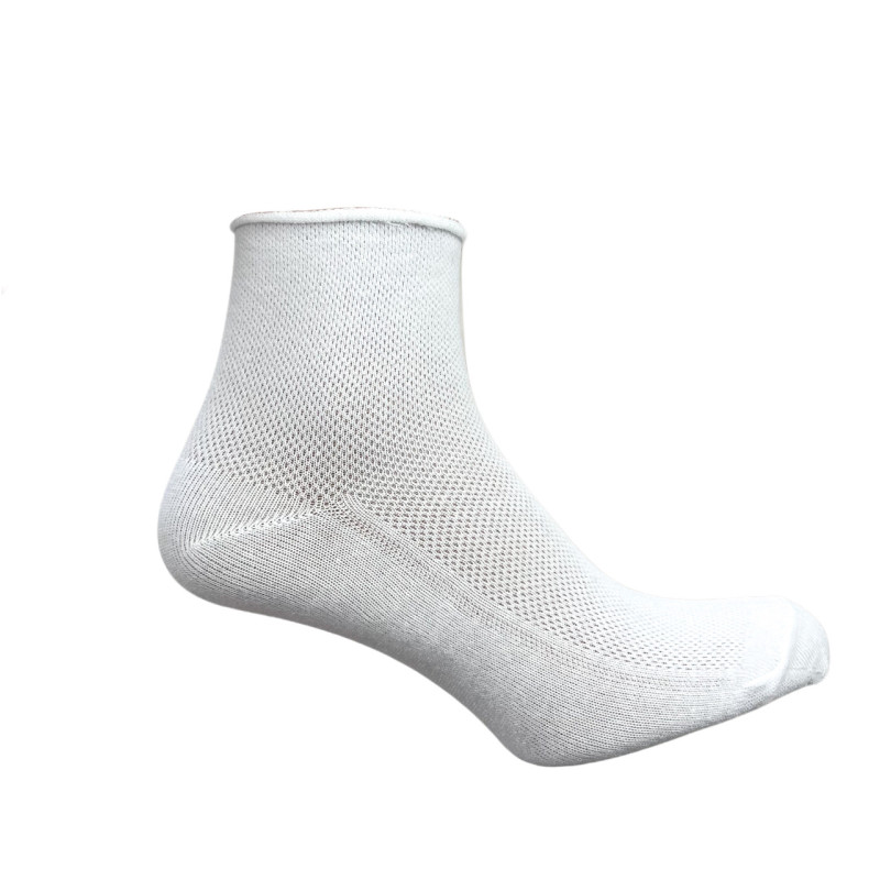 Медичні чоловічі шкарпетки без резинки з сіткою Medical Effect (білий) 12 пар