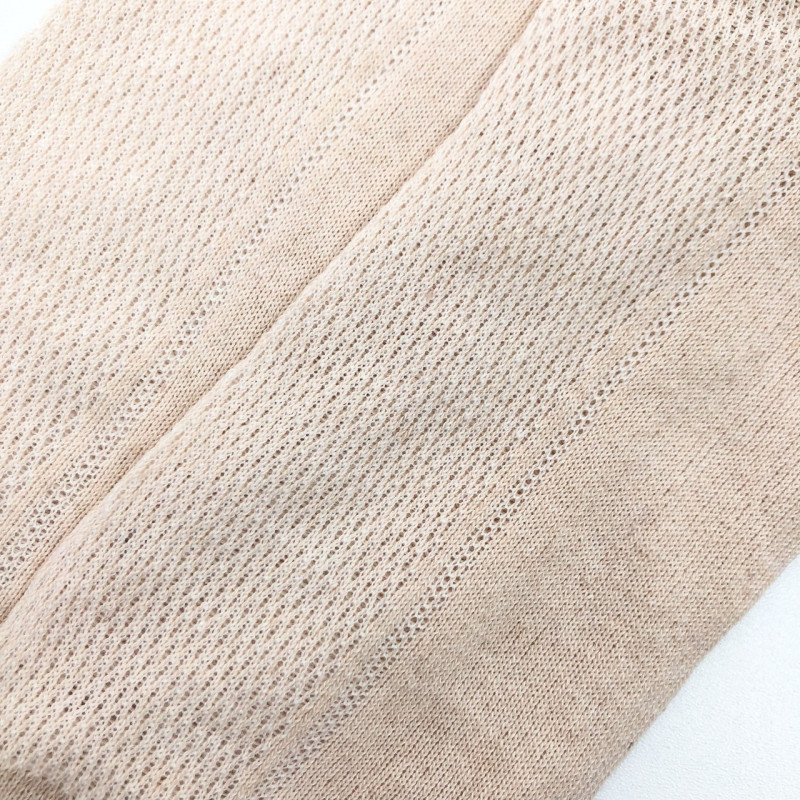 Тонкі льняні чоловічі високі шкарпетки з сіткою Дукат (бежевий) 12 пар