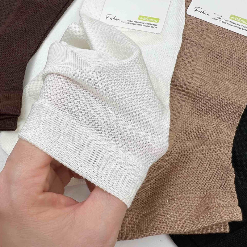 Чоловічі короткі бамбукові шкарпетки з сіткою Корона