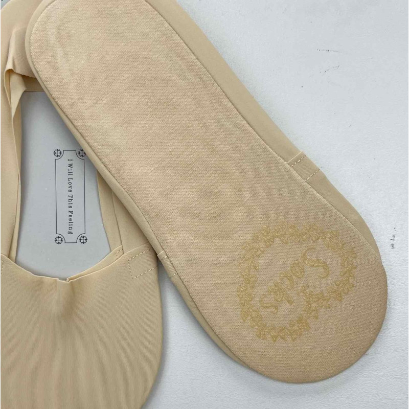 Слідки жіночі бежеві з силіконом на стопі та п'ятці Корона