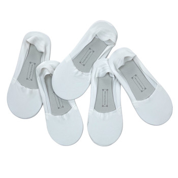 Слідки жіночі білі з силіконом на стопі та п'ятці Корона