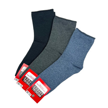 Шкарпетки чоловічі медичні без гумки асорті Medical Effect упаковка 12 пар