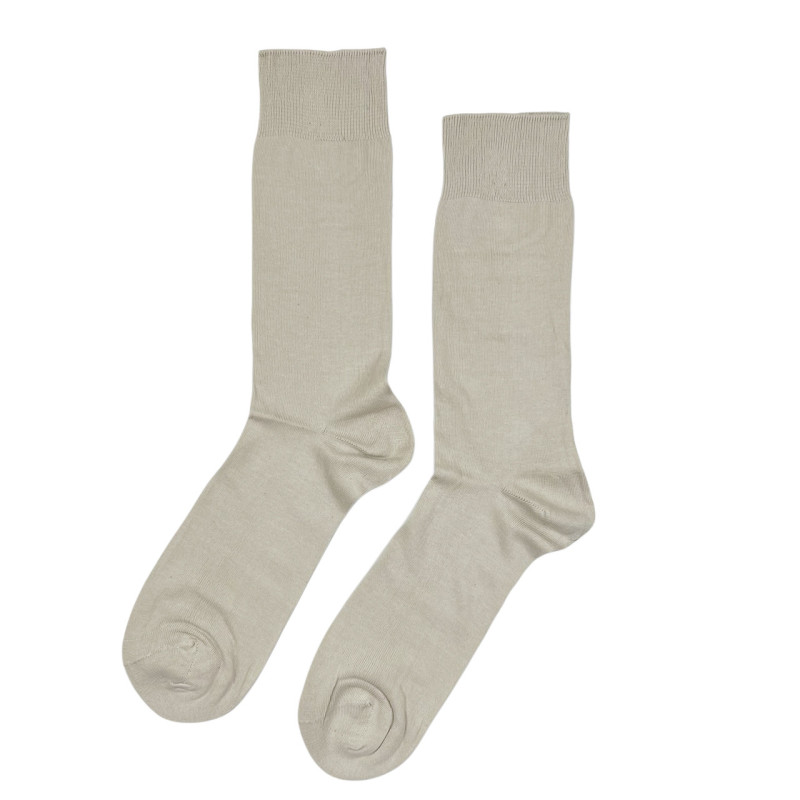 Чоловічі бавовняні високі шкарпетки бежеві Pier Men