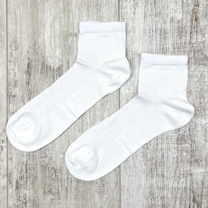 Чоловічі безшовні середні шкарпетки сітка білі Marjinal Туреччина