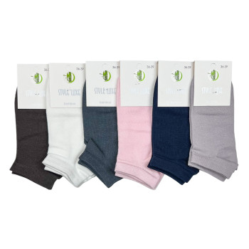 Бамбукові жіночі короткі шкарпетки Style Luxe Темно-синій