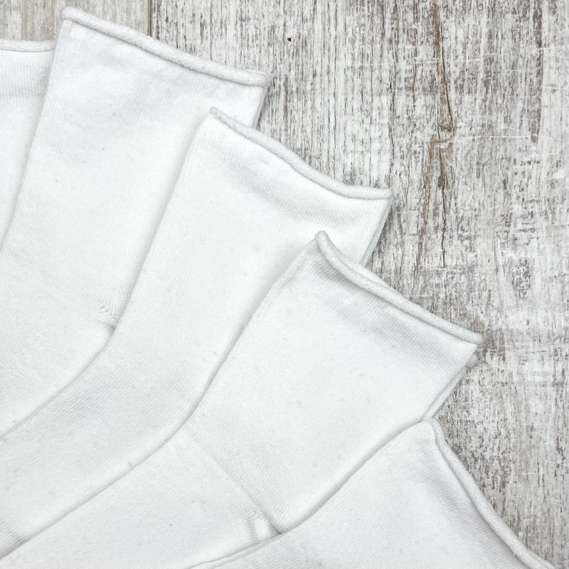 Жіночі медичні бавовняні шкарпетки без гумки білі Medical Effect, 90% бавовна, розмір 36–40, Україна