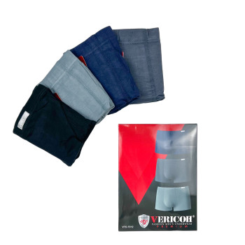 Бавовняні чоловічі однотонні труси боксери Vericoh 4XL