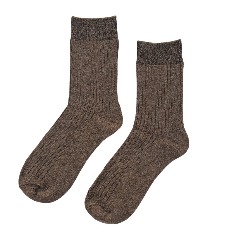 Медичні чоловічі шерстяні шкарпетки з ослабленою резинкою Корона (рубчик)