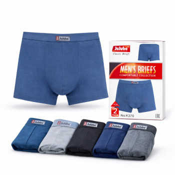 Чоловічі бавовняні однотонні труси боксери Jujube 3XL