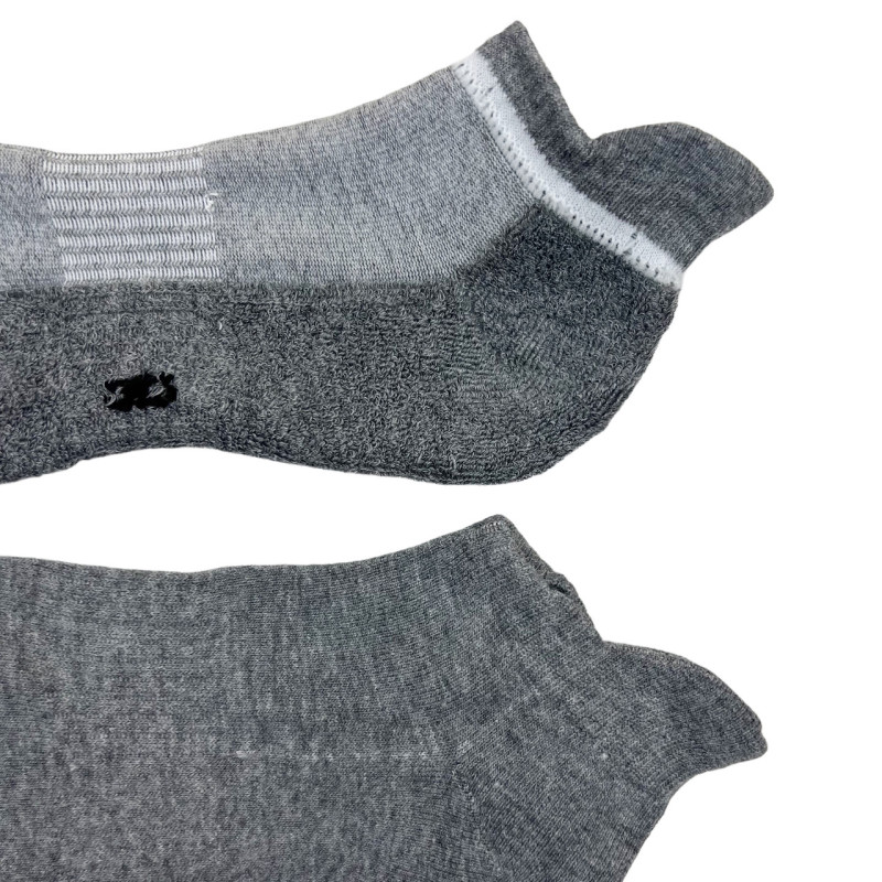 Чоловічі теплі короткі шкарпетки з махровою стопою Корона Світло-сірий