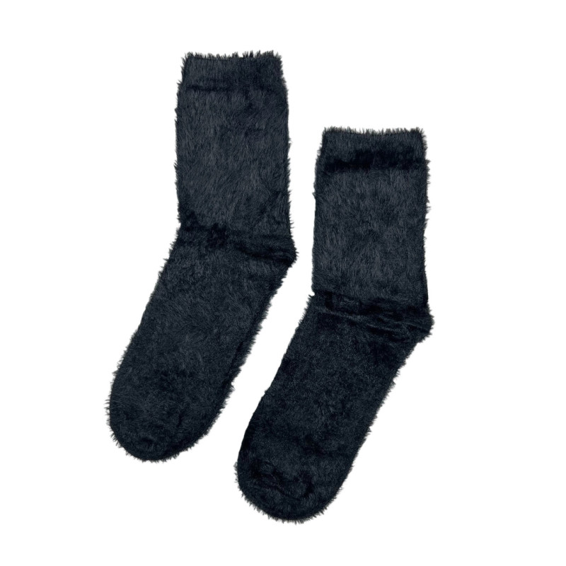 Жіночі норкові теплі шкарпетки чорні Alia