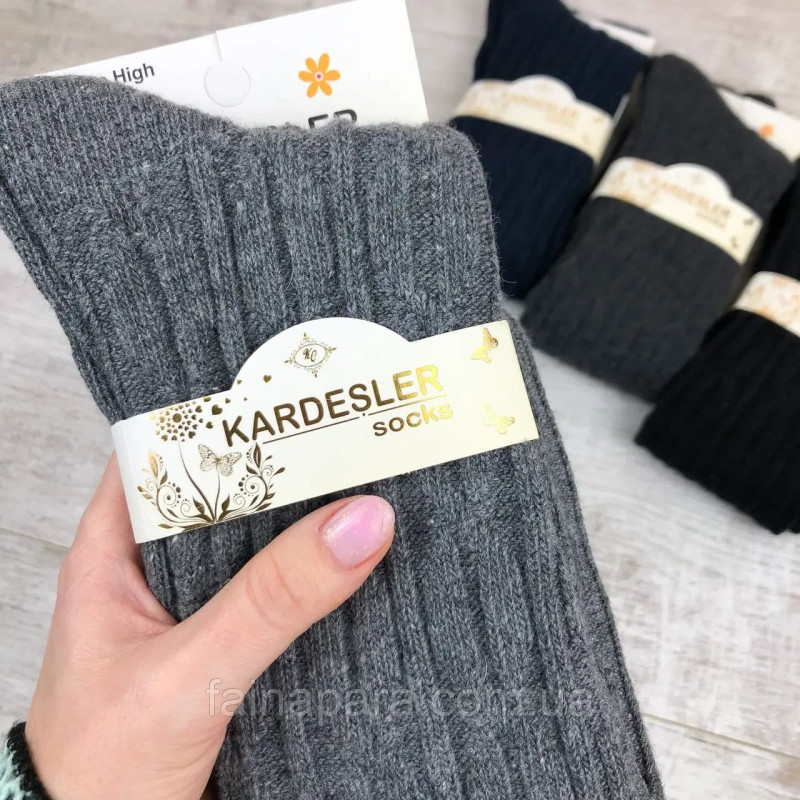 Гольфи жіночі з овечої вовни Kardesle Чорний