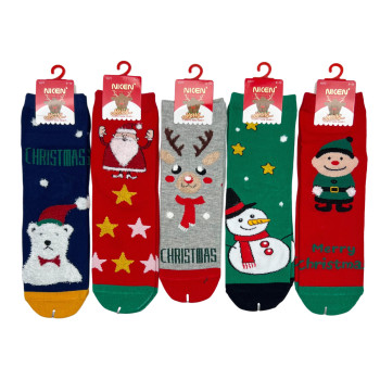 Дитячі новорічні яскраві шкарпетки Nicen 9-12