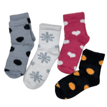 Ангорові жіночі зимові шкарпетки з малюнком Style Luxe, 35-38