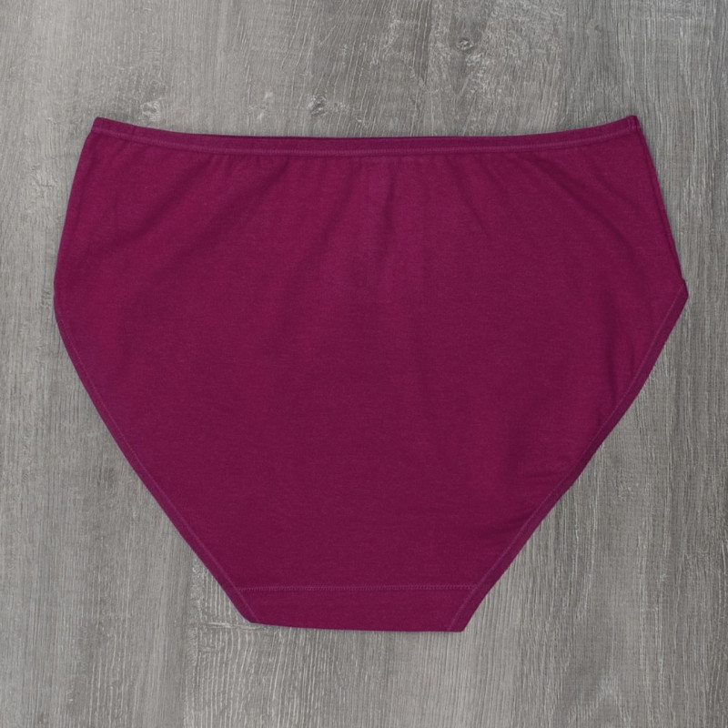 Жіночі бавовняні однотонні труси сліпи Beisdana (великі розміри) Синій, 4XL