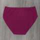 Жіночі бавовняні однотонні труси сліпи Beisdana (великі розміри) Винний, XL