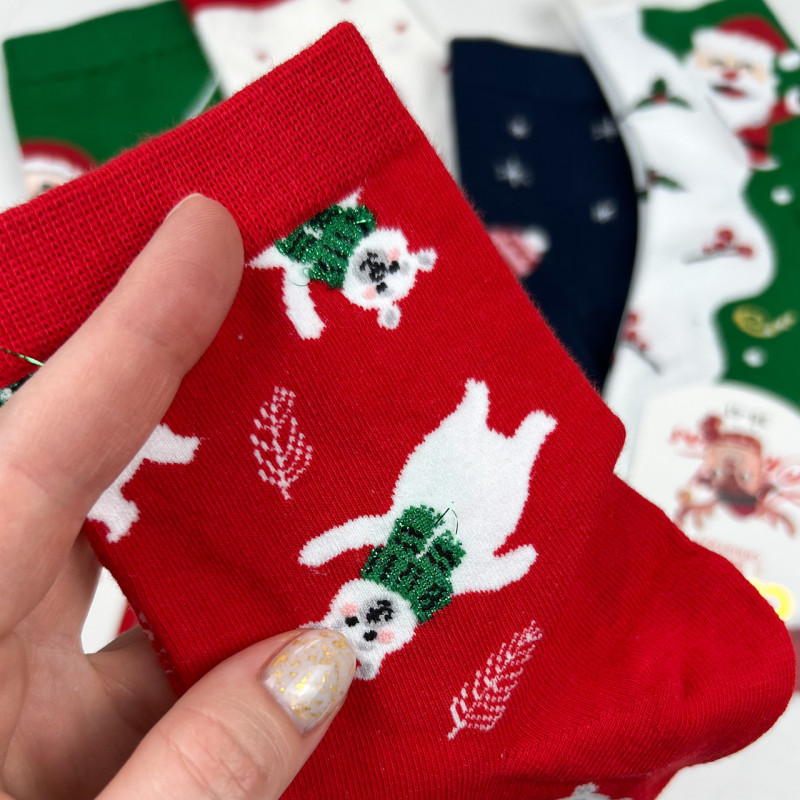 Жіночі новорічні шкарпетки Caolo