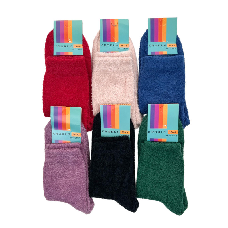Жіночі плюшеві теплі шкарпетки Krokus