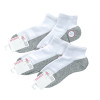Короткі жіночі шкарпетки білі з сірою підошвою (спортивная резинка) Корона