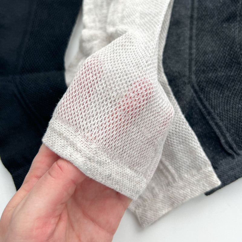 Тонкі льняні чоловічі шкарпетки з сіткою середньої висоти Дукат