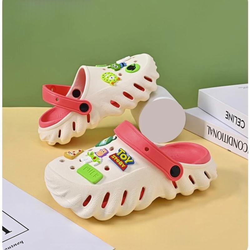 Крокси гумові дитячі на пінній підошві EVA (червоний) 30-31