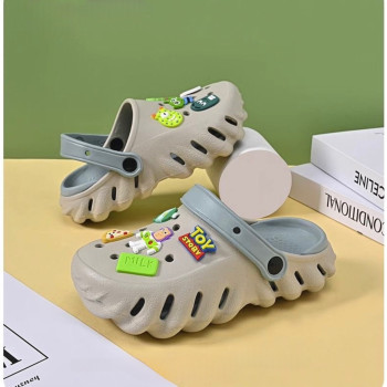 Крокси гумові дитячі на пінній підошві EVA (сірий) 32-33