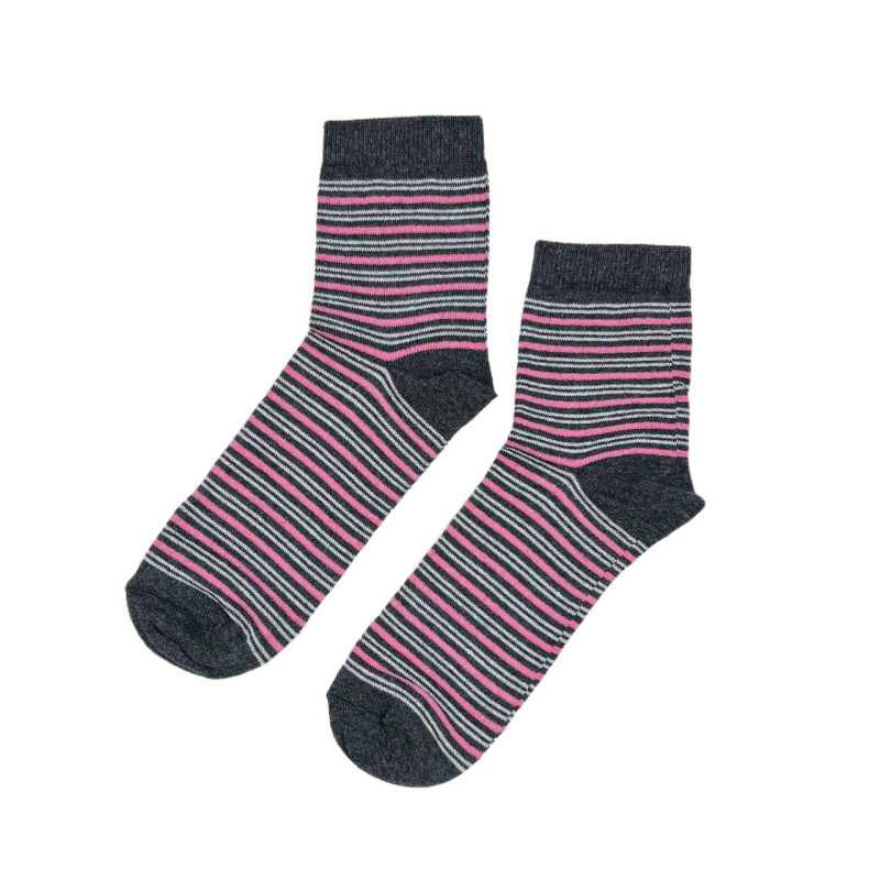 Жіночі бавовняні середні шкарпетки Krokus (смужка)