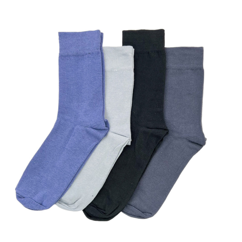 Набір чоловічих бавовняних шкарпеток 4 пари King (асорті)