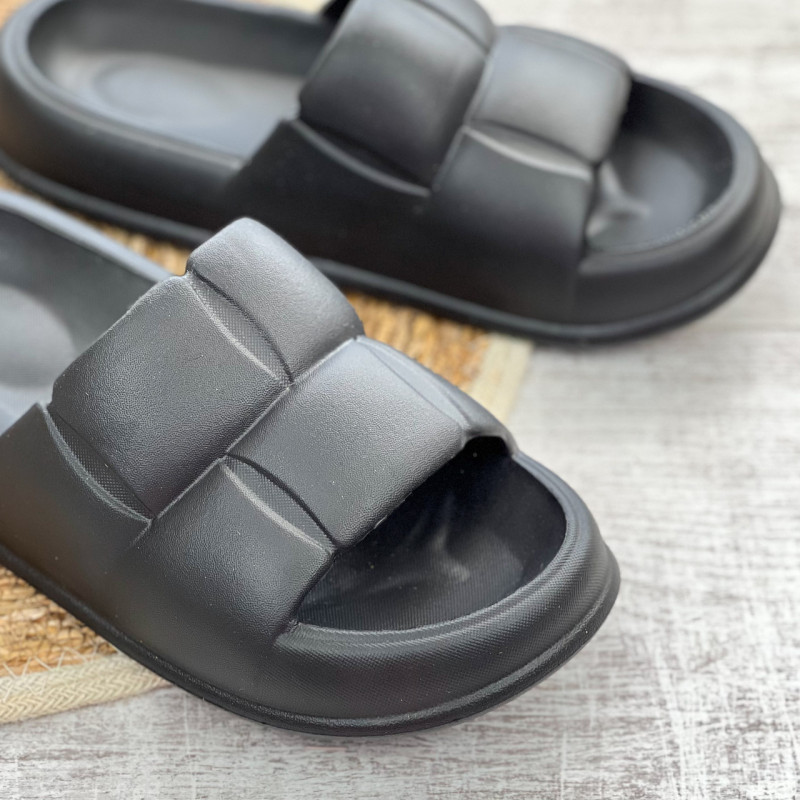 Жіночі гумові капці літні підошва піна (чорний) 38