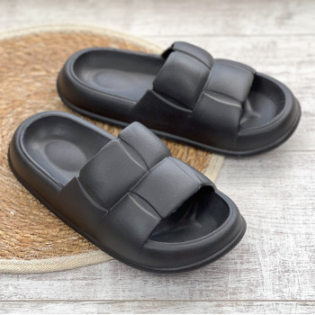 Жіночі гумові капці літні підошва піна (чорний) 38