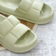 Жіночі гумові капці літні підошва піна (оливковий) 37