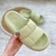 Жіночі гумові капці літні підошва піна (оливковий) 38
