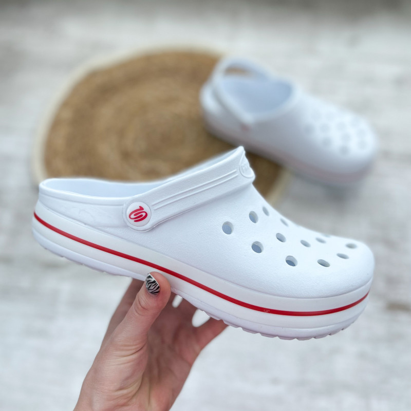 Крокси жіночі сабо підошва піна (білий) 41