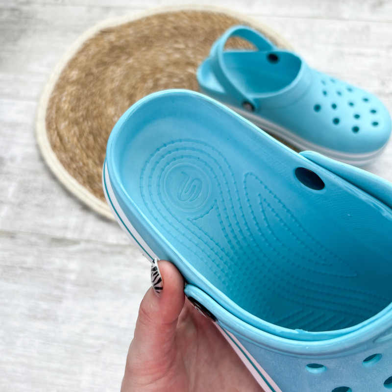 Крокси жіночі сабо підошва піна (бірюзовий) 38