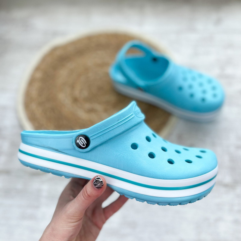 Крокси жіночі сабо підошва піна (бірюзовий) 40