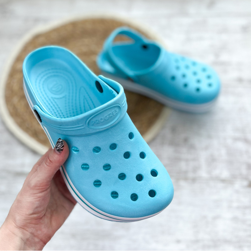 Крокси жіночі сабо підошва піна (бірюзовий) 40