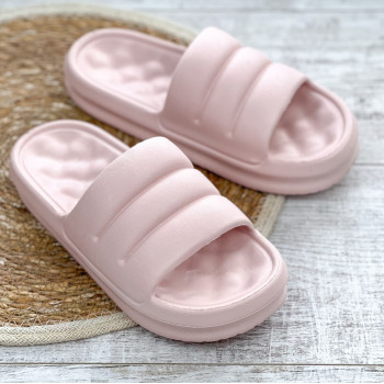 Жіночі гумові капці мʼякі підошва піна (пудровий) 40