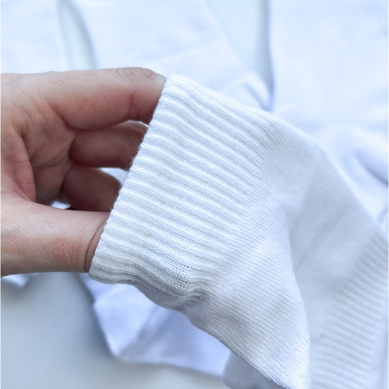 Укорочені жіночі бавовняні шкарпетки Krokus (білі)