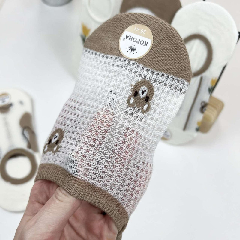 Сліди бавовняні з перфорацією (з силіконом на пʼятці) Корона