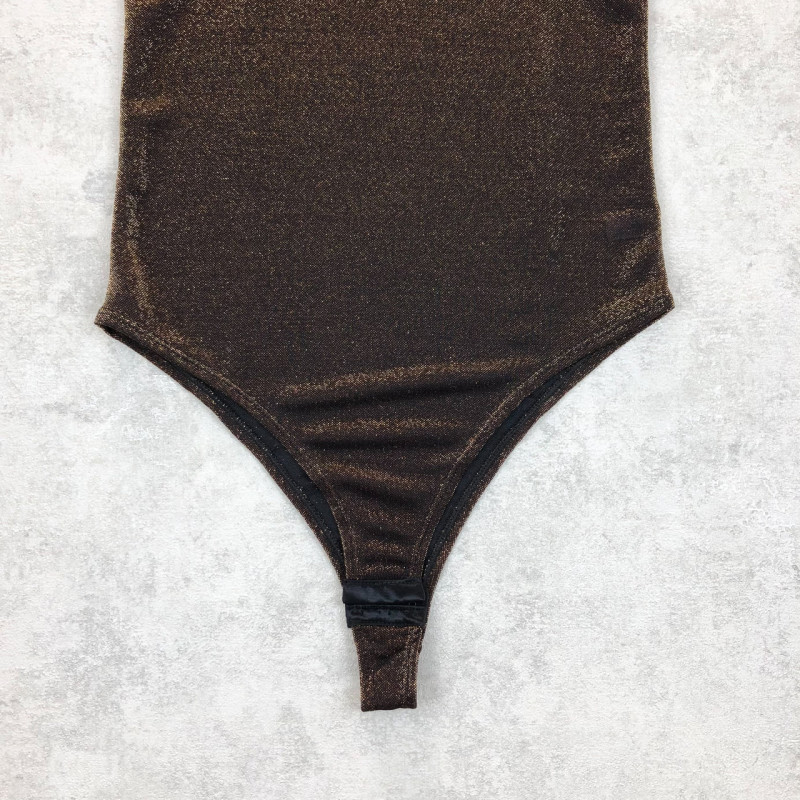 Жіночий боді на тонких бретелях з люрексом Berrak Туреччина L