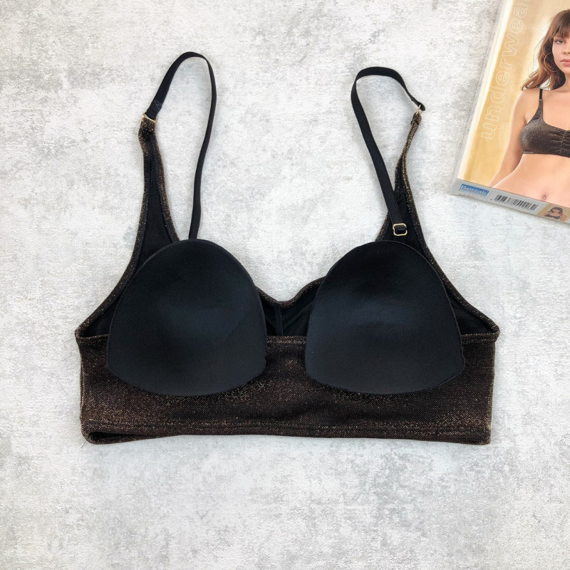 Топ жіночий на тонких бретелях з люрексом Berrak Туреччина M