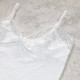 Майка жіноча з мереживом на тонких бретелях молочного кольору Berrak Туреччина L