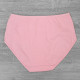 Жіночі бавовняні труси сліп на високій посадці з декоративною вставкою Beisdanna (великі розміри) 4XL, Бежевий