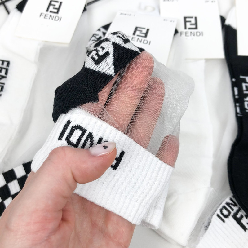 Жіночі прозорі короткі шкарпетки з бавовняною стопою F Чорний