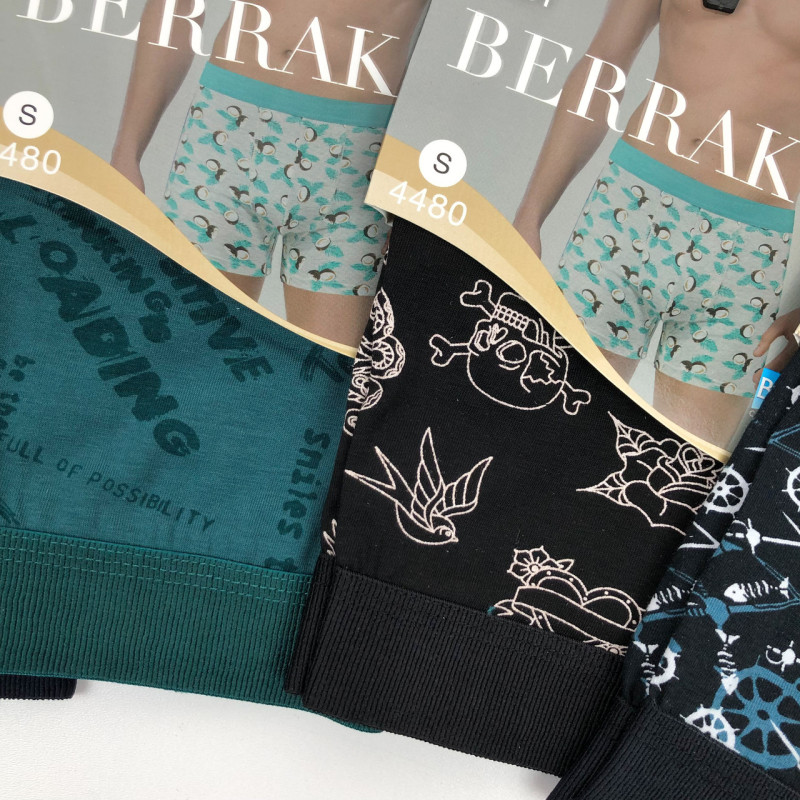 Чоловічі труси боксери з турецької бавовни Berrak M